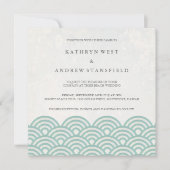 西日本の海波エレガントビーチ結婚式 招待状 (正面)