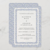 西日本の海波エレガントビーチ結婚式 招待状 (正面/裏面)