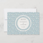 西日本の海波エレガントビーチ結婚式RSVP 出欠カード (裏面)