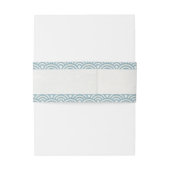 西日本の海波エレガント青+白 招待状ベリーバンド (裏面例)