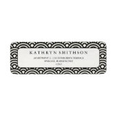 西日本の海波エレガント黒白 ラベル (正面)