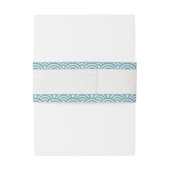 西日本の海波シエレガントーブルーグリーン 招待状ベリーバンド (裏面例)