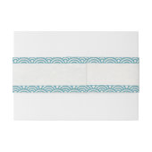 西日本の海波シモダンーブルーグリーン 招待状ベリーバンド (裏面例)