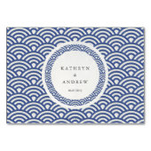 西日本の海波様式優雅な結婚式 テーブルナンバー (裏面)