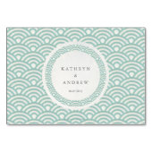 西日本の海波様式優雅な結婚式 テーブルナンバー (裏面)