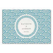 西日本の海波様式優雅な結婚式 テーブルナンバー (裏面)