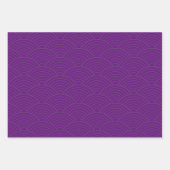 西日本の海波 | グリメスパープル ラッピングペーパーシート (正面2)