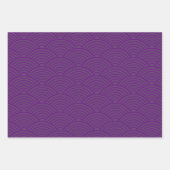 西日本の海波 | グリメスパープル ラッピングペーパーシート (正面)