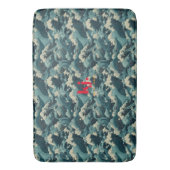 西日本の海波 |モノグラム バスマット (正面縦)