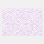 西日本の海波 |リリアックパープル ラッピングペーパーシート (正面3)