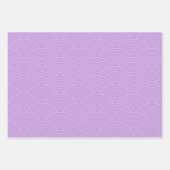 西日本の海波 |リリアックパープル ラッピングペーパーシート (正面2)
