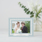 西日本の海結婚波さん感謝写真カスタム写真 ポストカード (スタンド正面)