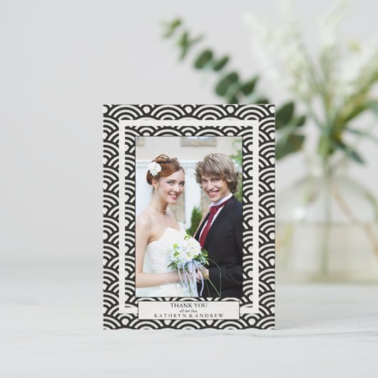 西日本の海結婚波さん感謝写真カスタム写真 ポストカード (スタンド正面)