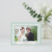 西日本の海結婚波さん感謝写真カスタム写真 ポストカード (スタンド正面)