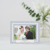 西日本の海結婚波さん感謝写真カスタム写真 ポストカード (スタンド正面)