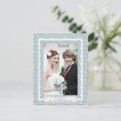 西日本の海結婚波さん感謝写真カスタム写真 ポストカード (スタンド正面)