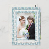 西日本の海結婚波さん感謝写真カスタム写真 ポストカード (正面/裏面)