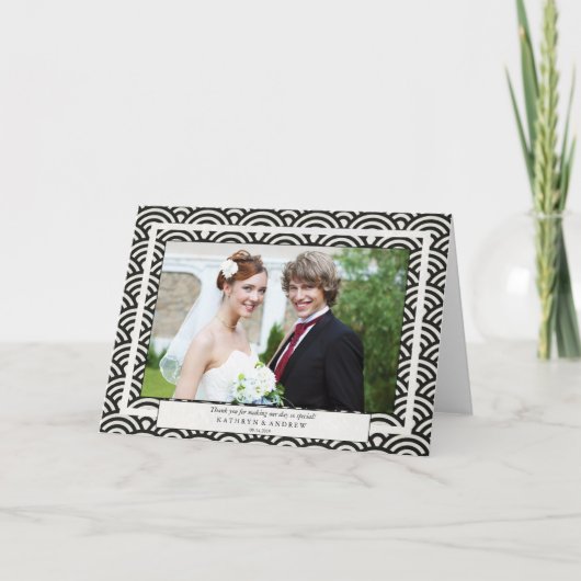 西日本の海結婚葉さん感謝/カスタム文字 サンキューカード (正面)