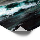西暦1000年頃のグリーンランド海岸の夏 ポスター (角)