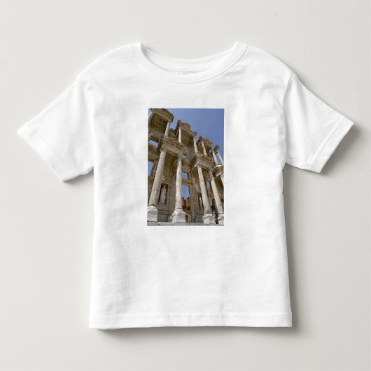 西暦114-117年に建設されたセルサス図書館 トドラーTシャツ (正面)
