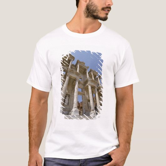 西暦114-117年に建設されたセルス図書館 Tシャツ (正面)