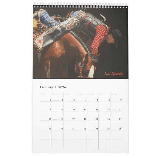 西暦 カレンダー (2月 2026)