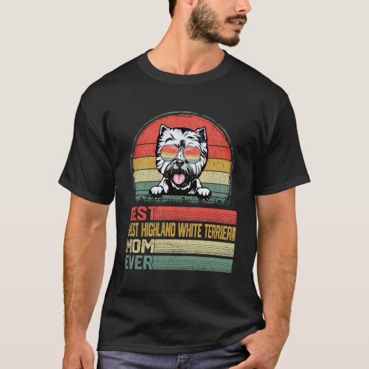 西最高のハイランド白テリア母マエバーマザーD Tシャツ (正面)