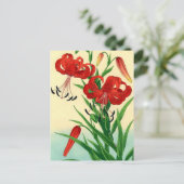 西村ほどタイガーリリー新半賀の花 ポストカード (スタンド正面)