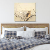 西村グーンの早咲きヴィンテージフクロウ キャンバスプリント (インサイチュ (寝室))