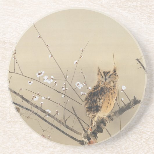 西村グーンの早咲きヴィンテージフクロウ コースター (正面)