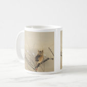 西村グーンの早咲きヴィンテージフクロウ コーヒーマグカップ (正面左)