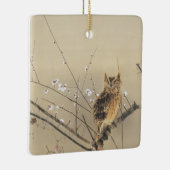 西村グーンの早咲きヴィンテージフクロウ セラミックオーナメント (右)