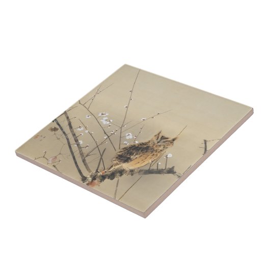 西村グーンの早咲きヴィンテージフクロウ タイル (側面)