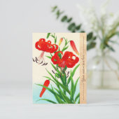 西村ホドのタンポポ シン・ハンガ 花 ポストカード (スタンド正面)