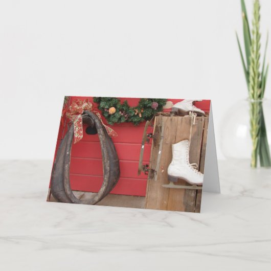 西欧のクリスマスディスプレー シーズンカード (正面)