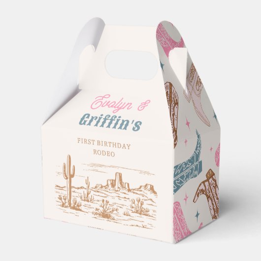 西欧の合同誕生日パーティーの好意ボックス フェイバーボックス (正面サイド)