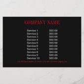 西欧の国 赤いケシの花屋 アロマテラピー チラシ (裏面)