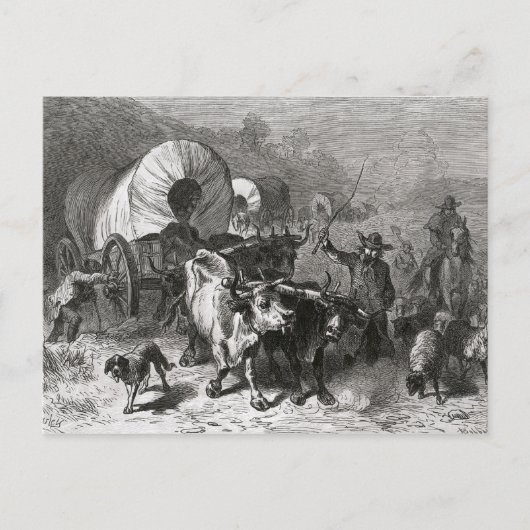 西欧への移住 ポストカード (正面)