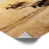 西欧アートNCワイエス「カバードワゴン」 ポスター (角)