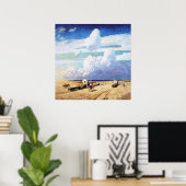 西欧アートNCワイエス「カバードワゴン」 ポスター (ホームオフィス)