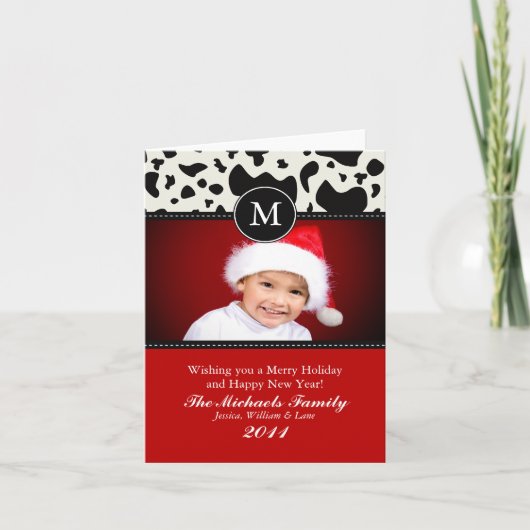 西欧モノグラムクリスマスカード シーズンカード (正面)