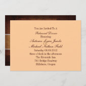 西欧諸国のカウボーイの結婚式のリハーサルの夕食 招待状 (正面/裏面)