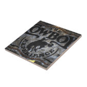 西欧諸国のスタンピードの馬のカウボーイのロデオ タイル (側面)