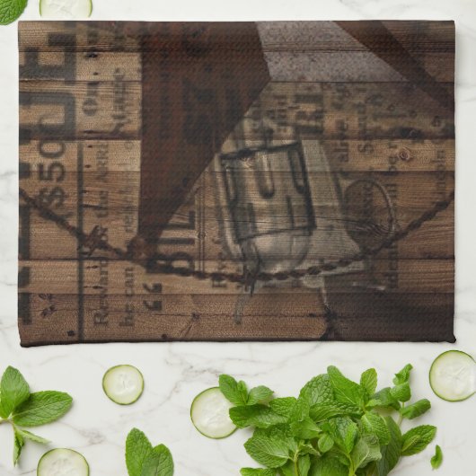 西欧諸国のテキサス州の初期のな野生の単独星 キッチンタオル (折り畳み)