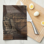 西欧諸国のテキサス州の初期のな野生の単独星 キッチンタオル (四つ折り)