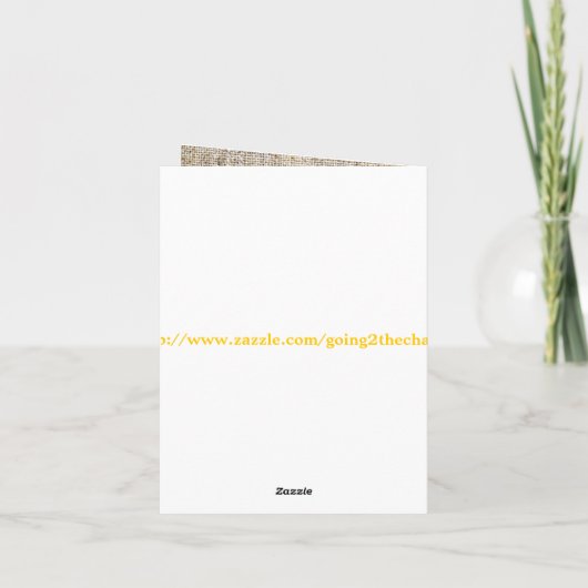 西欧諸国のバーラップのヒマワリの結婚式は感謝していしています サンキューカード (裏面)