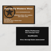 西欧諸国の名刺:: 燃やされた星 名刺 (正面/裏面)