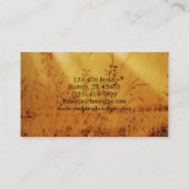 西欧諸国の日の出のキリスト教の木の十字 名刺 (裏面)