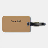 西欧諸国の茶色の納屋の木製のカウボーイ・ブーツ ラゲッジタグ (裏面横)