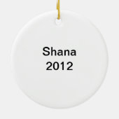 西欧諸国の"ラインダンスの女性のカーボーイ"オーナメント セラミックオーナメント (裏面)